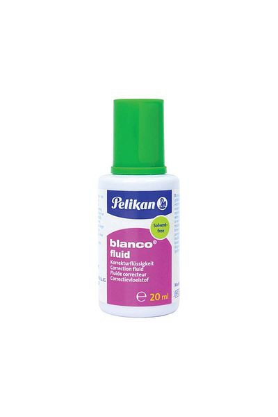 Pelikan Correction Fluid Blanco, Color White, Material Water-Based Ink, Volume 20 ml