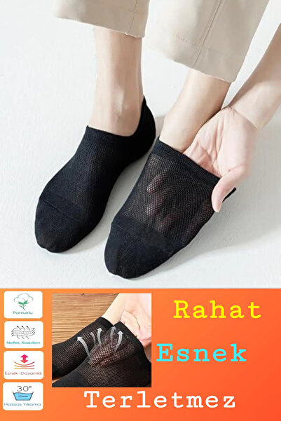 İbrahim Berk 10 Çift Bilek Boy Kadın Erkek Unisex Çorap Terletmeyen Yazlık Ince Patik Çorap