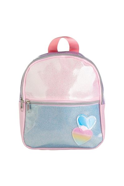 OEM Rucsac Copii Holografic, Glitter, Roz Argintiu