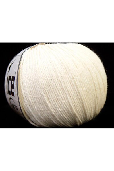 Ice yarns 6×50 جرام. أكريليك بيبي ميرينو، صوف ميرينو أبيض، شتوي، أطفال، صوف