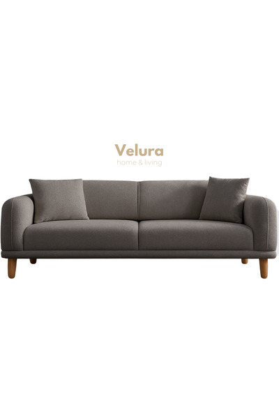 Velura Home & Living Lara Koltuk Takımı & Oturma Grubu - Latte (3+1)