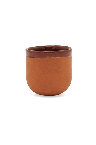 uğurlu dükkan Pottery Espresso Glass - Brown