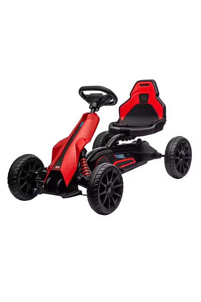 Nichiduta Kart electric pentru copii Go kart Sport Red, structura metalica, motor 45W, acumulator 12