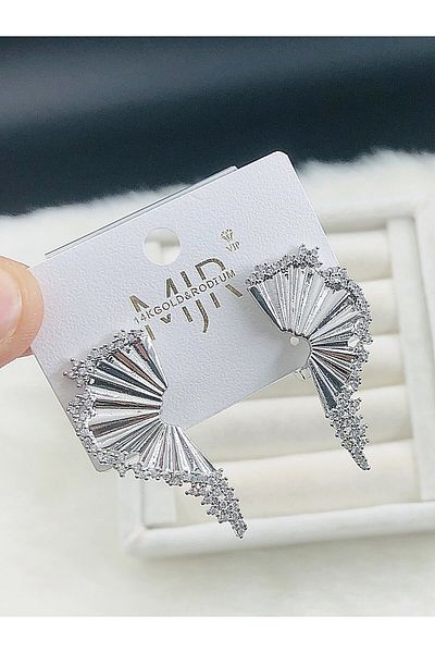 DS DİAMONDSHOP Earring Zircon Stone Model New Season Bykp-202507233