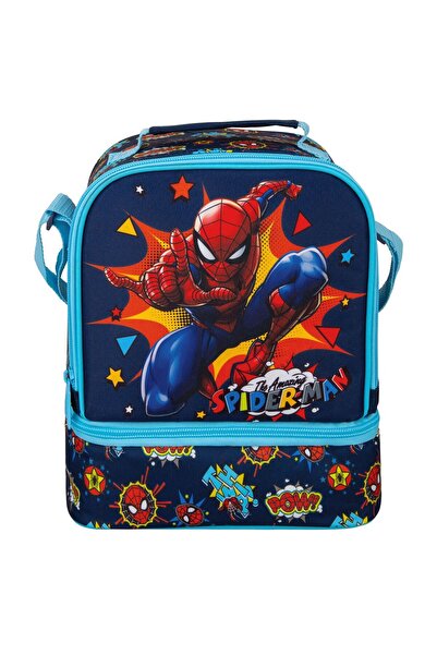 OEM Thermal Bag Spiderman, Blue/Red, 2 Compartments, 21x13x20cm