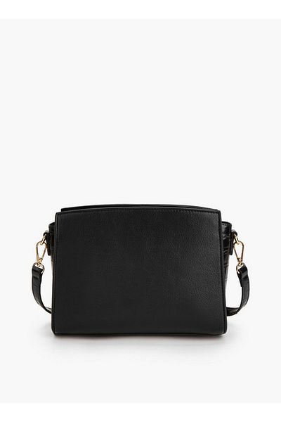 Flora Bella by Shoexpress Textured Crossbody Bag with Detachable Strap and Zip Closure