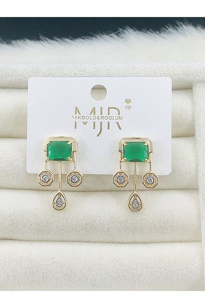 DS DİAMONDSHOP Earring Zircon Stone Model New Season Bykp-202507250