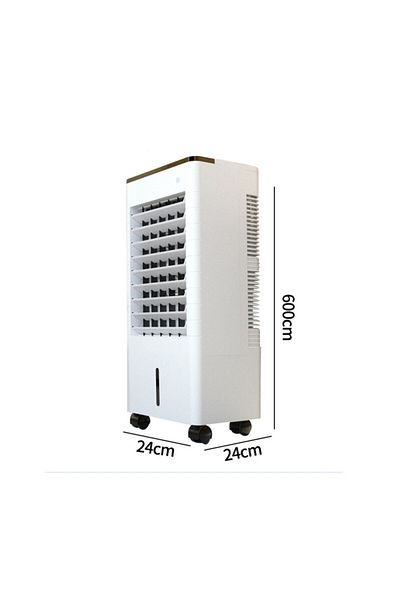 HALEY Răcitor de aer portabil, 2000W, rezervor de 7L, 3 viteze, 2 cutii frigorifice, 4 roți, debit 5000 m³/h