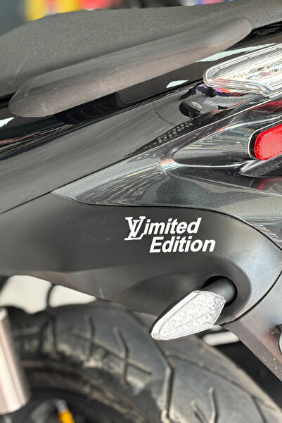 Banxtre Motor-Araba-Kask için Beyaz Renk L.V Limited Edition Sticker Etiket (...