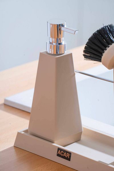 ACAR Astoria Acrylic Brushed Liquid Soap Dispenser Set