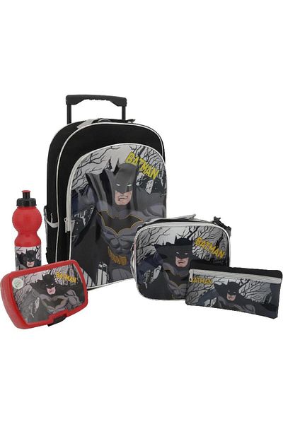 Warner Batman 5-in-1 Value Set Trolley Bag with Accessory – 16 Inch