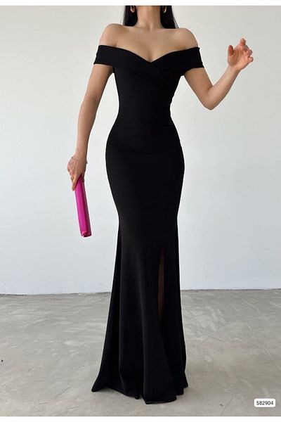 Kokosh moda Γυναικείο βραδινό φόρεμα με λαιμόκοψη με υφασμάτινο κατάδυση με λαιμόκοψη – Φόρεμα ειδικής περίστασης & προσκλητηρίου