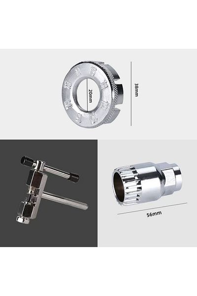 zola Trusa scule 17 in 1 pentru repararea bicicletei, Zola, din plastic si fier, 27 × 6 × 22 cm