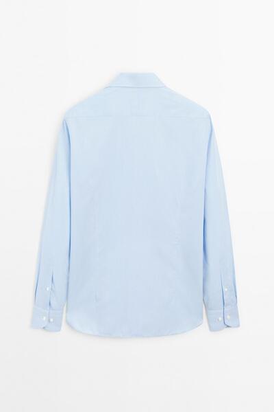 Massimo Dutti Slim fit ince çizgili gömlek