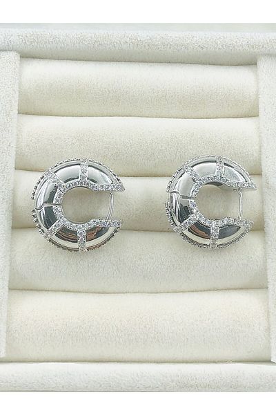 DS DİAMONDSHOP Earring Zircon Stone Model New Season Bykp-202507239