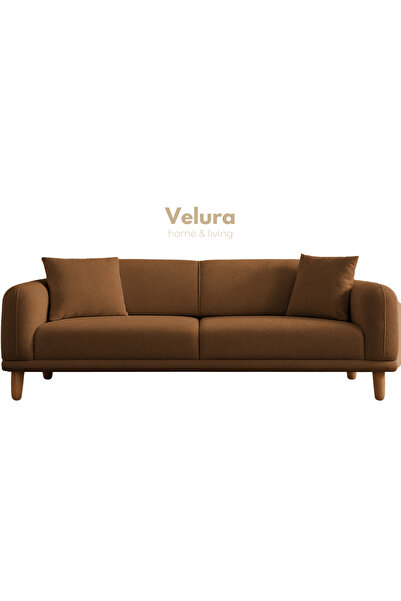 Velura Home & Living Lara Üçlü Koltuk & 3 ' lü Kanepe - Kiremit