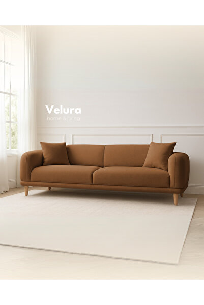 Velura Home & Living Lara Üçlü Koltuk & 3 ' lü Kanepe - Kiremit