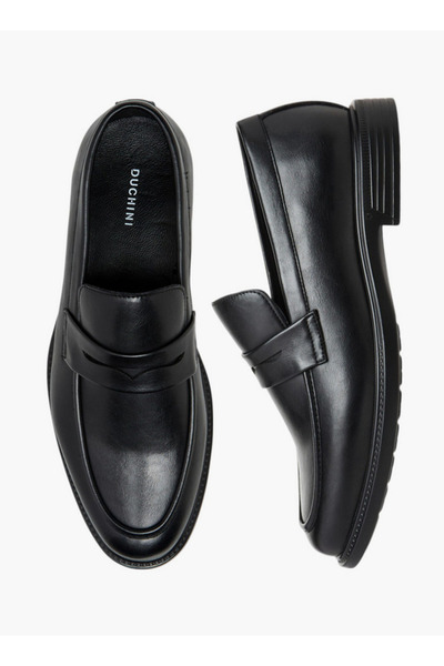 Duchini Men's Cutout Detail Slip-On Loafers