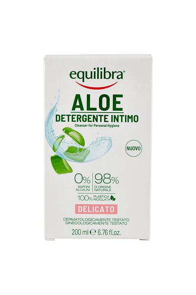 Equilibra Aloe Solutie Pentru Curatare Igiena Intima, Efect Delicat, 200 ml