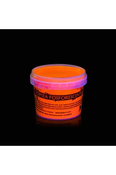 PROCART Glow in the dark phosphorescent paint that illuminates orange 100 g