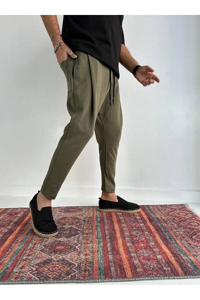 SUPERBLUE Men's Basic Carrot Shape Pants
