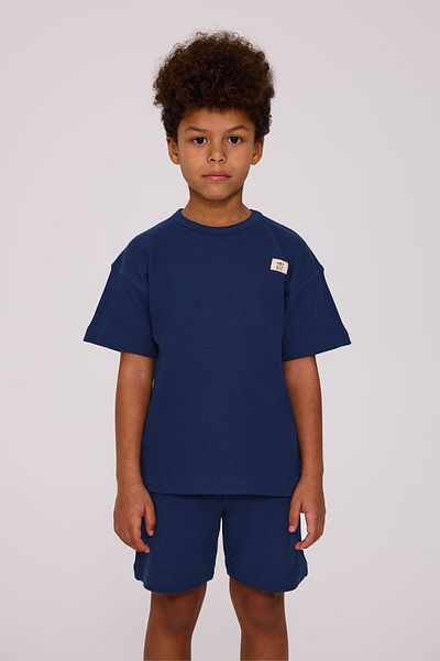 Nebbati Basic Boy Navy Blue Pajama Set
