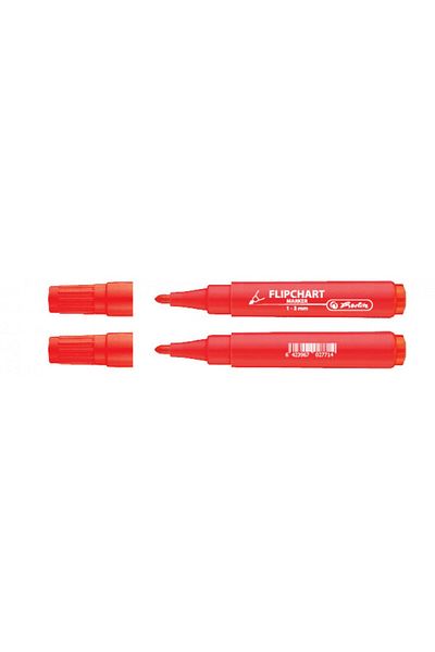 Herlitz Flipchart Marker XXL, Color Red, Material Plastic, Chisel Tip