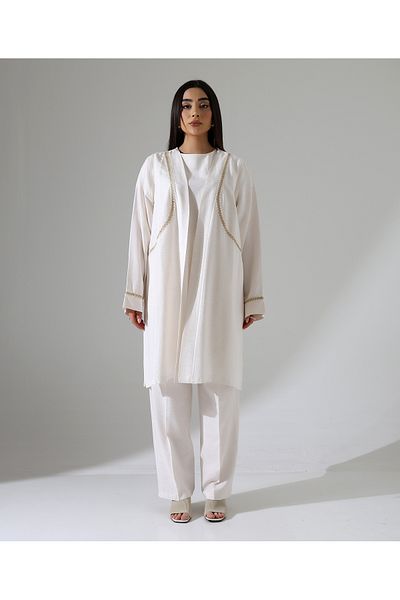 Fi'l Arz Fashion Linen Triple Suit