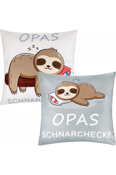 Tattoo Set of 2 pillowcases, textile, multicolored, 40 x 40 cm