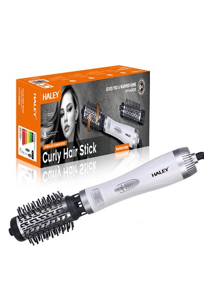 HALEY Perie rotativă de 1000 W – 2 perii, încălzire rapidă, coafare de lungă durată, protecție a părului