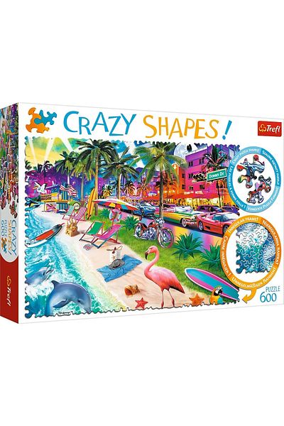 Trefl PUZZLE 600 STRANGE SHAPES MIAMI BEACH