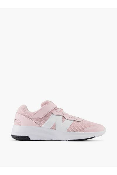 New Balance Girls' Logo Accent Sports Shoes with Hook and Loop Closure