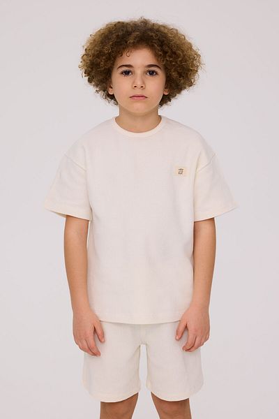 Nebbati Basic Boy White Pajama Set