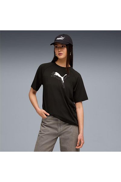 Puma 688139 01 Evostripe Graphic Tee Women's Casual T-Shirt
