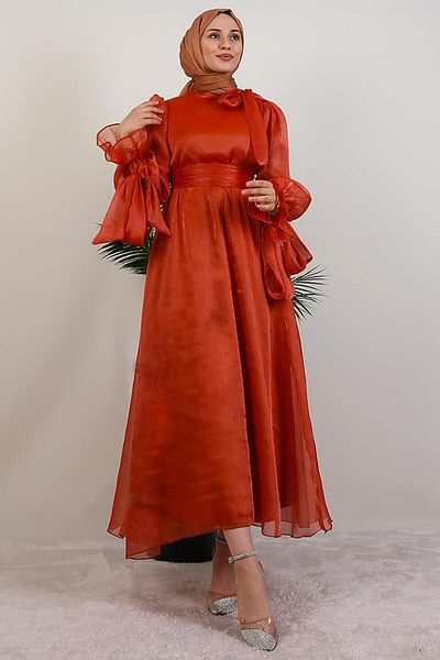 GİYZAMİLA Misha Hijab Dress Tile