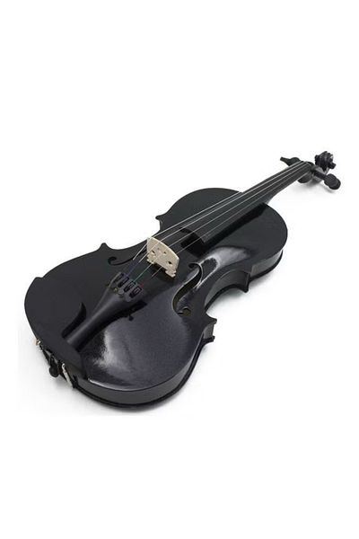 hoormusic Full size 4/4 violin, black color, with accessories