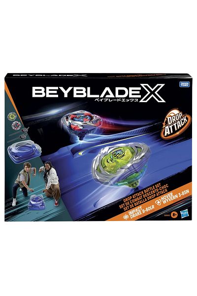 BEYBLADE X SET DE LUPTA DROP ATACK IMPACT DRAKE 9-60LR SI HOVER WYVERN 3-85N