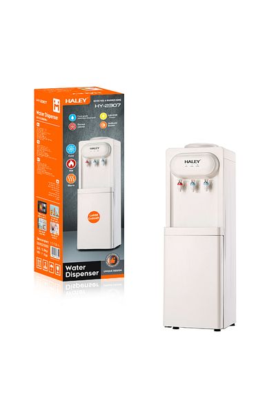 HALEY Water Dispenser with Compressor, Hot and Cold Water, 550W/95W, Stainless Steel