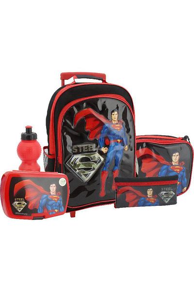 Warner Bros. Superman 5-in-1 Value Set Trolley Bag with Accessory – 16 Inch