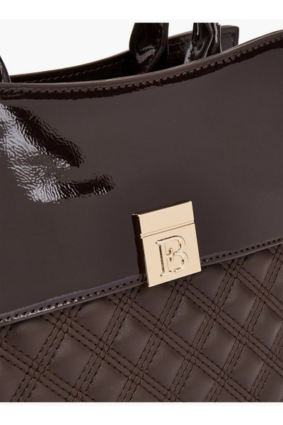 Flora Bella by Shoexpress Quilted Tote Bag with Detachable Strap and Zip Closure - W 29 x H 22 x D 12.5 cm