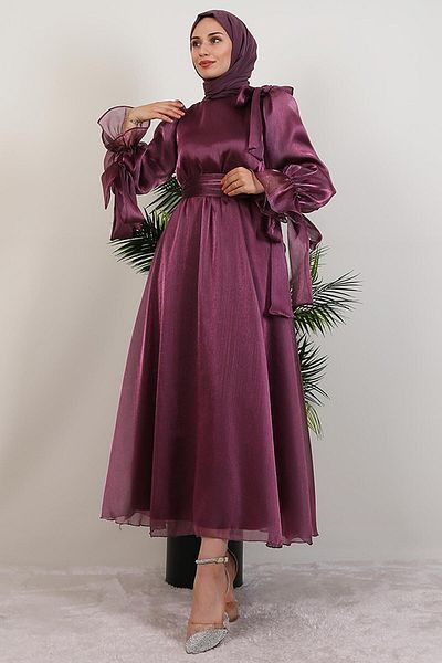 GİYZAMİLA Misha Hijab Dress Dark Lilac