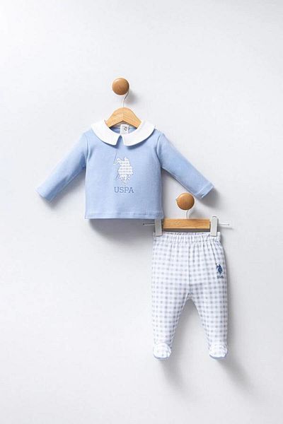 U.S. Polo Assn. Kids U.S Polo Assn Usb2260 Baby Boy 2 Piece Set