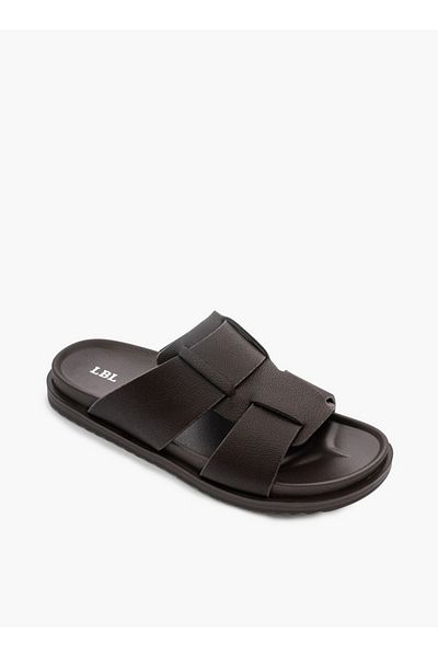 LBL by Shoexpress Textured Slip-On Comfort Sandals