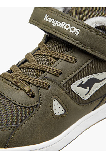 Kangaroos Boys' Panelled High Top Sneakers with Hook and Loop Closure