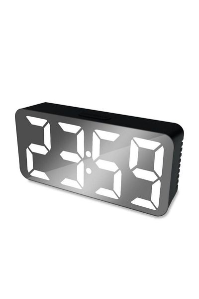 ElectroAZ Digital Mirror Clock, LED White, Alarm DS-3622X
