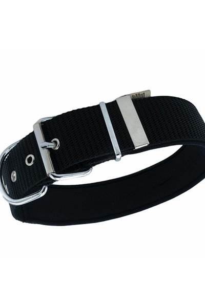 Doggie طوق كلب منسوج مريح أسود متوسط 5x65-65 سم