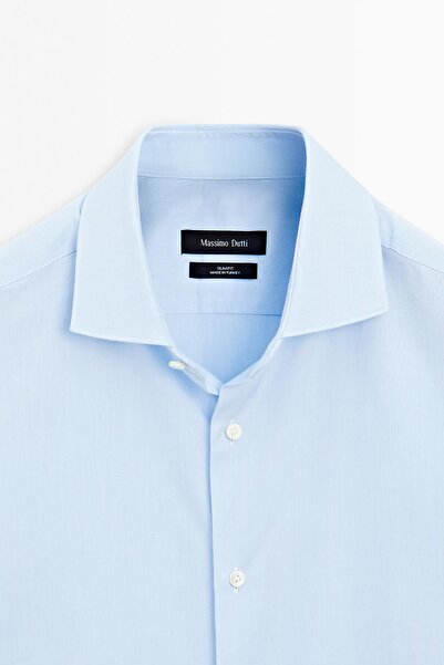 Massimo Dutti Slim fit ince çizgili gömlek