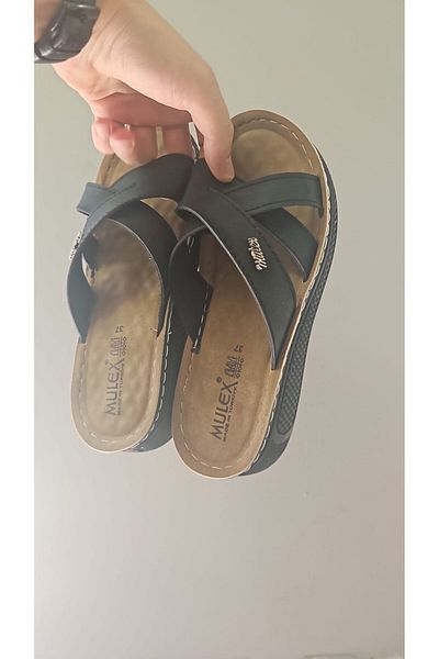 Slipcat Papuci negri pentru femei Mulex, eleganti, casual
