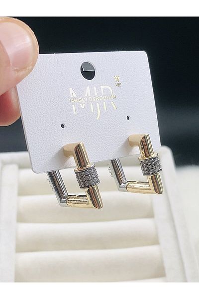 DS DİAMONDSHOP Earring Zircon Stone Model New Season Bykp-202507235