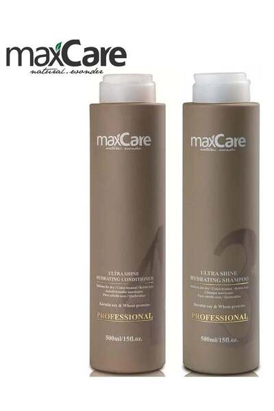 Maxcare شامبو وبلسم natural.wonder فائق اللمعان بالكيراتين للشعر المعالج والم...